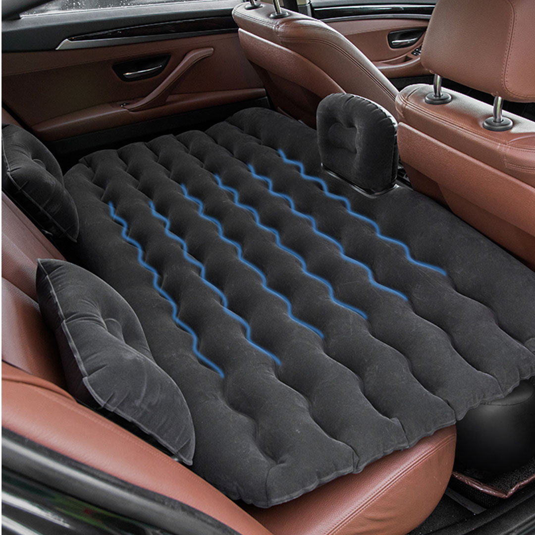 Soga Black Ripple Inflatable Car Mattress Portable Camping Air Bed Travel Sleeping Kit Essentials, Garden, Tools &Amp; Hardware, Automotive Parts &Amp; Accessories, Accessories &Amp; Car Care, Interior Accessories, ,  - Nz Depot 3