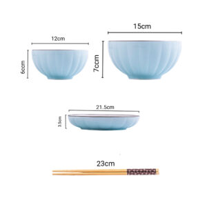 SOGA Blue Japanese Style Ceramic Dinnerware Crockery Soup Bowl Plate Server Kitchen Home Decor Set of 12, Kitchenware, Table Top, Dinnerware, Bowl, ,  - NZ DEPOT 2