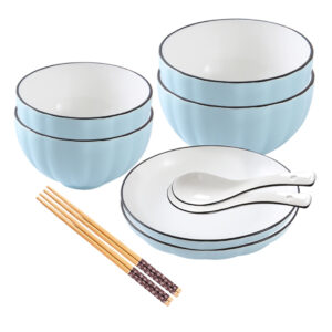 SOGA Blue Japanese Style Ceramic Dinnerware Crockery Soup Bowl Plate Server Kitchen Home Decor Set of 6, Kitchenware, Table Top, Dinnerware, Bowl, ,  - NZ DEPOT 1