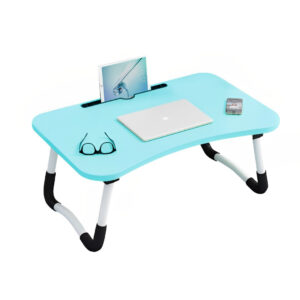 SOGA Blue Portable Bed Table Adjustable Foldable Bed Sofa Study Table Laptop Mini Desk with Notebook Stand Card Slot Holder Home Decor NZ DEPOT - NZ DEPOT