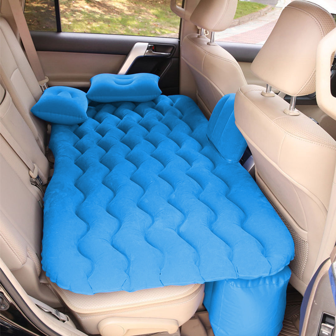 Soga Blue Ripple Inflatable Car Mattress Portable Camping Air Bed Travel Sleeping Kit Essentials, Garden, Tools &Amp; Hardware, Automotive Parts &Amp; Accessories, Accessories &Amp; Car Care, Interior Accessories, ,  - Nz Depot 4