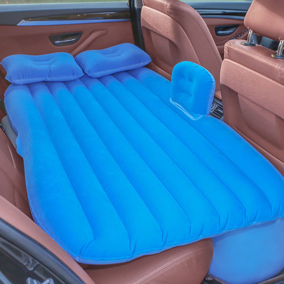 Soga Blue Stripe Inflatable Car Mattress Portable Camping Rest Air Bed Travel Compact Sleeping Kit Essentials, Garden, Tools &Amp; Hardware, Automotive Parts &Amp; Accessories, Accessories &Amp; Car Care, Interior Accessories, ,  - Nz Depot 2