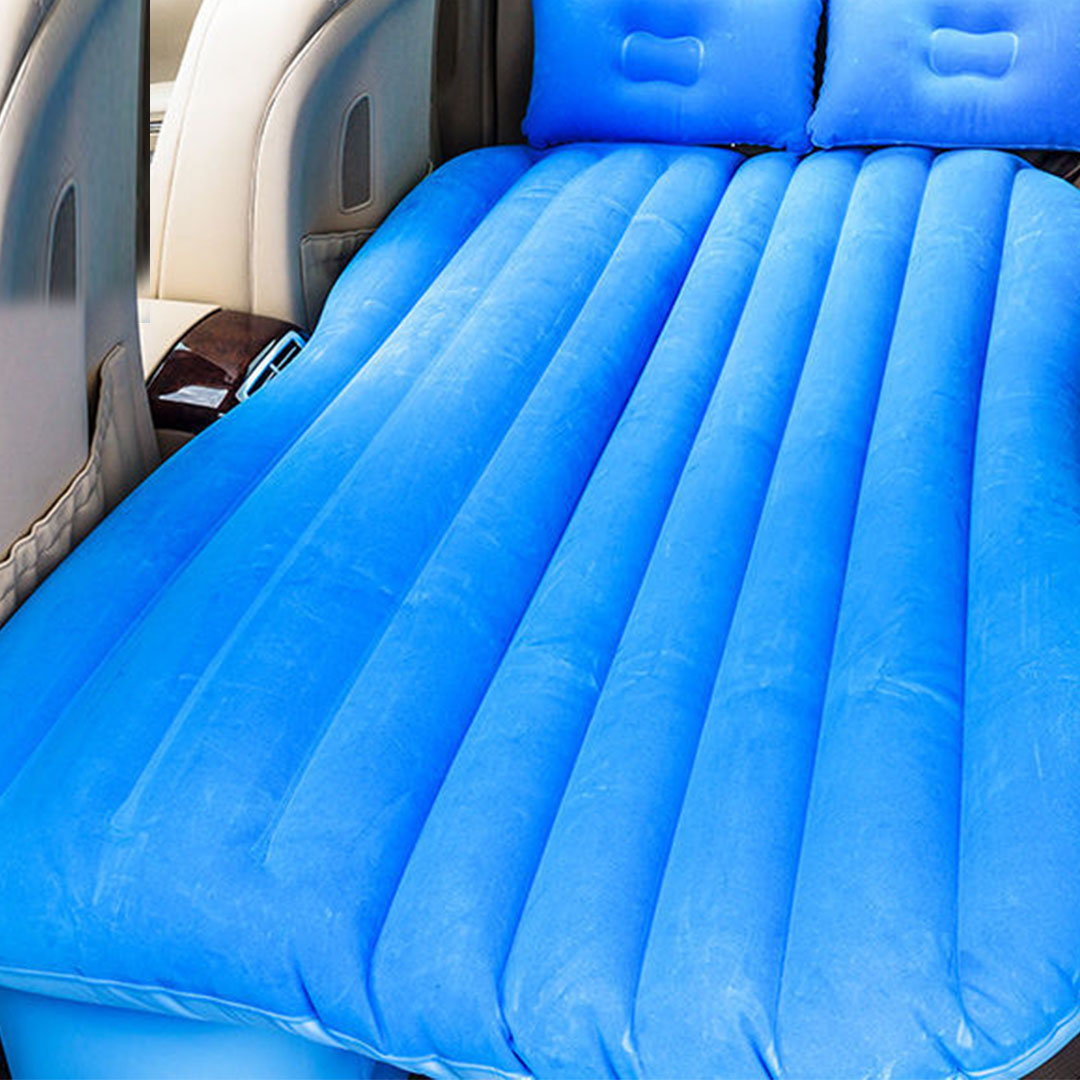 Soga Blue Stripe Inflatable Car Mattress Portable Camping Rest Air Bed Travel Compact Sleeping Kit Essentials, Garden, Tools &Amp; Hardware, Automotive Parts &Amp; Accessories, Accessories &Amp; Car Care, Interior Accessories, ,  - Nz Depot 3