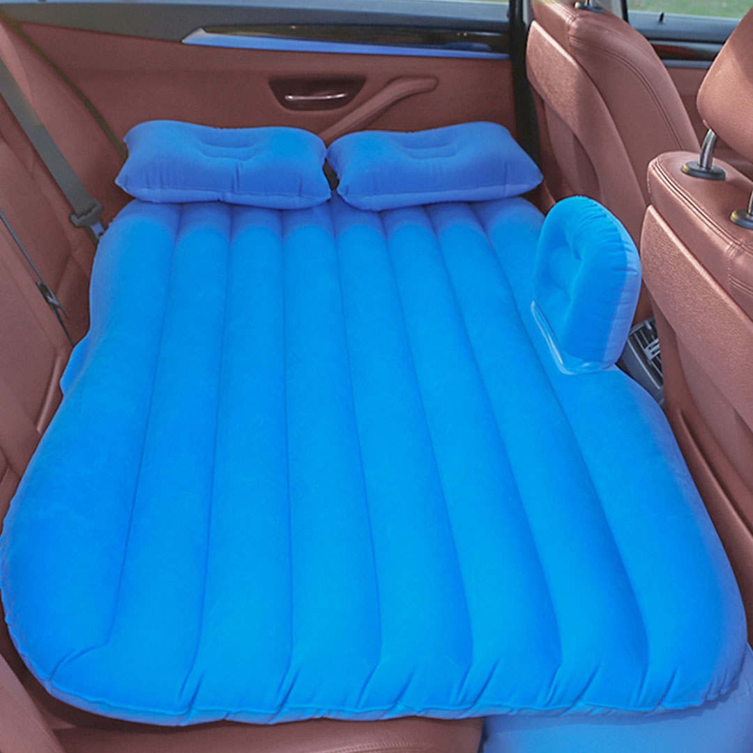 Soga Blue Stripe Inflatable Car Mattress Portable Camping Rest Air Bed Travel Compact Sleeping Kit Essentials, Garden, Tools &Amp; Hardware, Automotive Parts &Amp; Accessories, Accessories &Amp; Car Care, Interior Accessories, ,  - Nz Depot 4