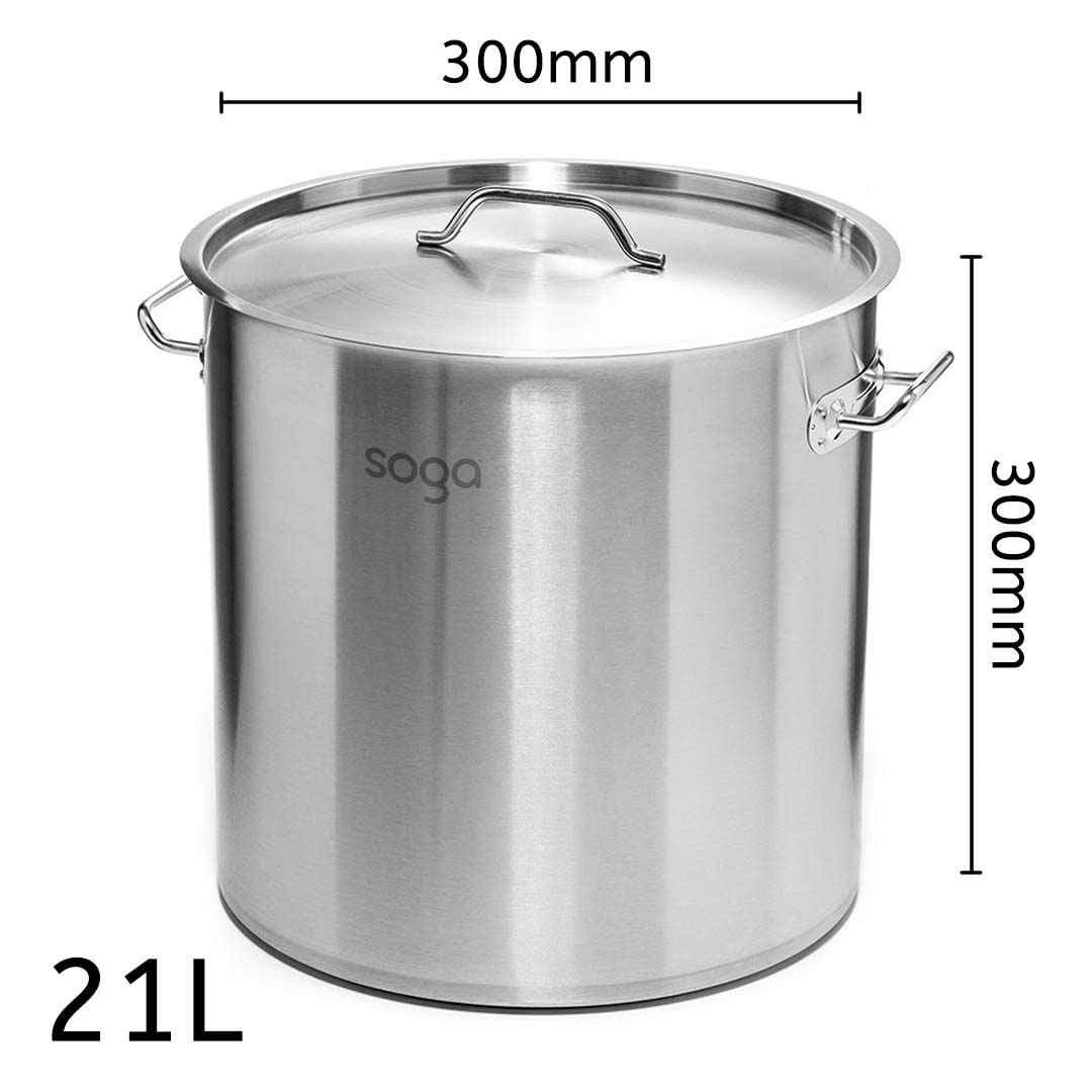 Soga Dual Burners Cooktop Stove, 21L And 17L Stainless Steel Stockpot Top Grade Stock Pot, Home &Amp; Living, Kitchen &Amp; Dining, Cookware, Induction Cookware, ,  - Nz Depot 8