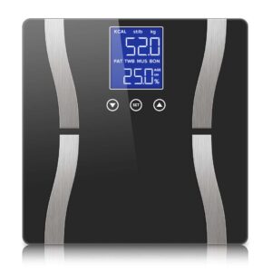 Soga Glass Lcd Digital Body Fat Scale Bathroom Electronic Gym Water Weighing Scales Black Nz Depot - Nz Depot