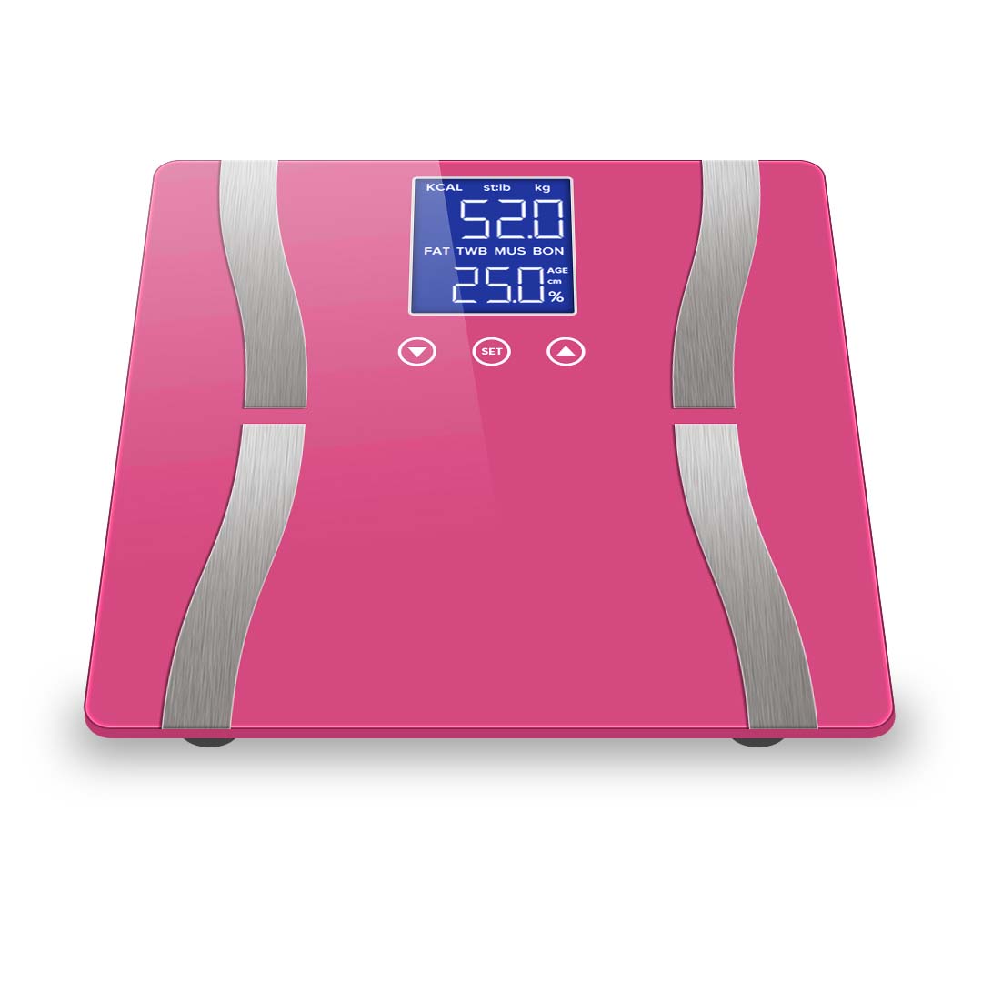 Soga Glass Lcd Digital Body Fat Scale Bathroom Electronic Gym Water Weighing Scales Pink, Home &Amp; Living &Gt; Bathroom &Gt; Bathroom Accessories &Gt; Bathroom Scales, , , , ,  - Nz Depot 3