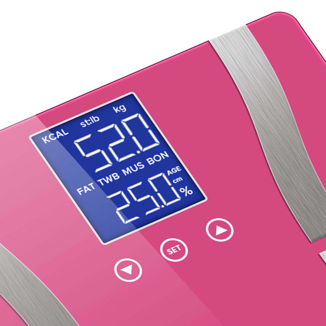 Soga Glass Lcd Digital Body Fat Scale Bathroom Electronic Gym Water Weighing Scales Pink, Home &Amp; Living &Gt; Bathroom &Gt; Bathroom Accessories &Gt; Bathroom Scales, , , , ,  - Nz Depot 4