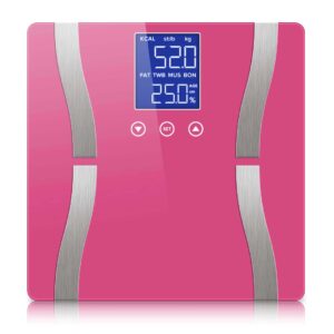 SOGA Glass LCD Digital Body Fat Scale Bathroom Electronic Gym Water Weighing Scales Pink, home & living, bathroom, bathroom accessories, bathroom scales, ,  - NZ DEPOT 1