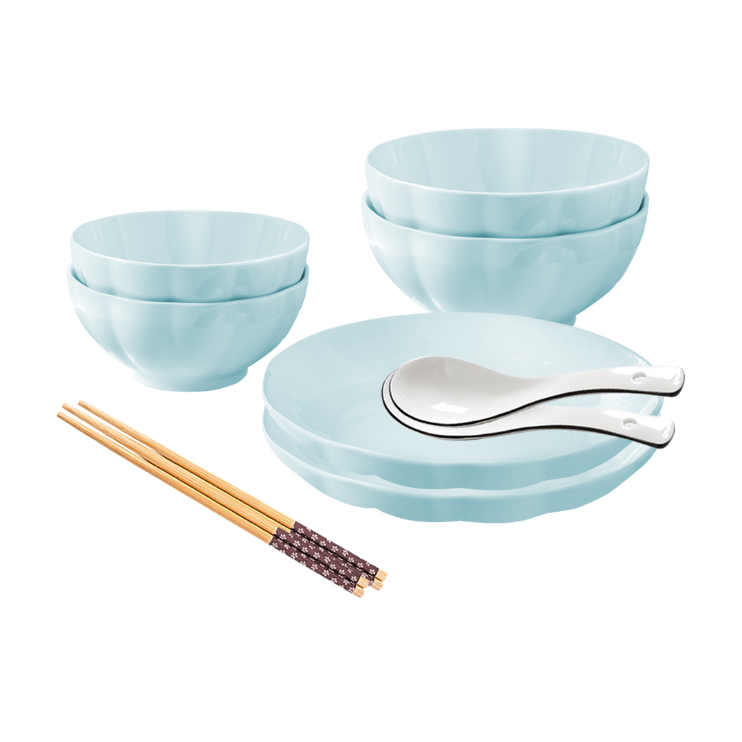 Soga Light Blue Japanese Style Ceramic Dinnerware Crockery Soup Bowl Plate Server Kitchen Home Decor Set Of 6, Kitchenware, Table Top, Dinnerware, Bowl, ,  - Nz Depot 1