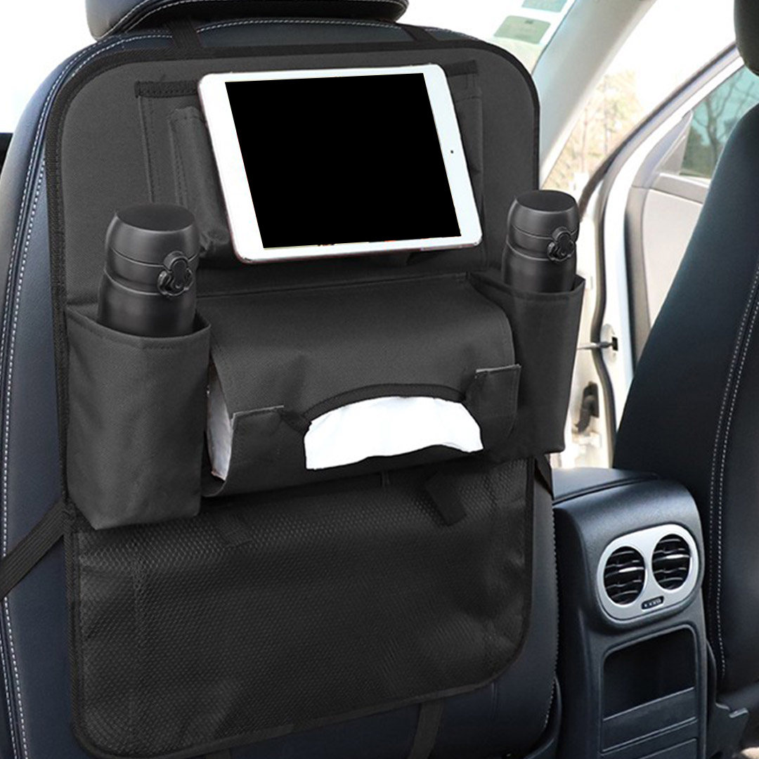 SOGA PVC Leather Car Back Seat Storage Bag Multi-Pocket Organizer Backseat and iPad Mini Holder Black, Garden, Tools & Hardware, Automotive Parts & Accessories, Accessories & Car Care, Interior Accessories, ,  - NZ DEPOT 5