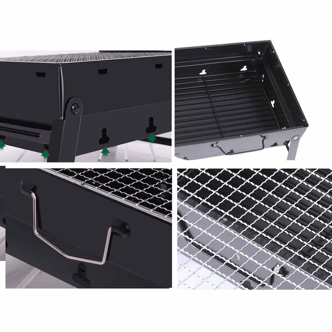 SOGA Portable Mini Folding Thick Box-type Charcoal Grill for Outdoor BBQ Camping, Sports & Outdoors, Camping & Hiking, Gas & Fuel Appliances, Portable Stoves, ,  - NZ DEPOT 5