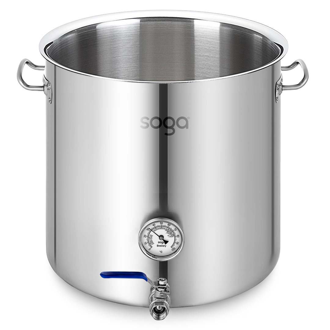 Soga Stainless Steel 33L No Lid Brewery Pot With Beer Valve 35*35Cm, Groceries &Amp; Liquor, Household, Home Brewing &Amp; Wine Making, Equipment, ,  - Nz Depot 1