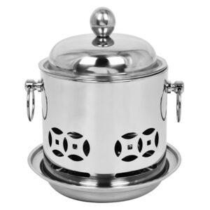 SOGA Stainless Steel Mini Asian Buffet Hot Pot Single Person Shabu Alcohol Stove Burner with Lid, Business & Industrial, Food Service, Plate & Dish Warmers, , ,  - NZ DEPOT 1