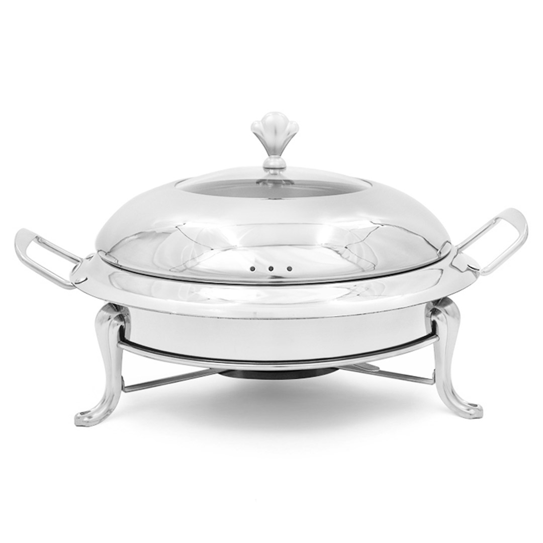 Soga Stainless Steel Round Buffet Chafing Dish Cater Food Warmer Chafer With Glass Top Lid, Business &Amp; Industrial, Food Service, Plate &Amp; Dish Warmers, , ,  - Nz Depot 1