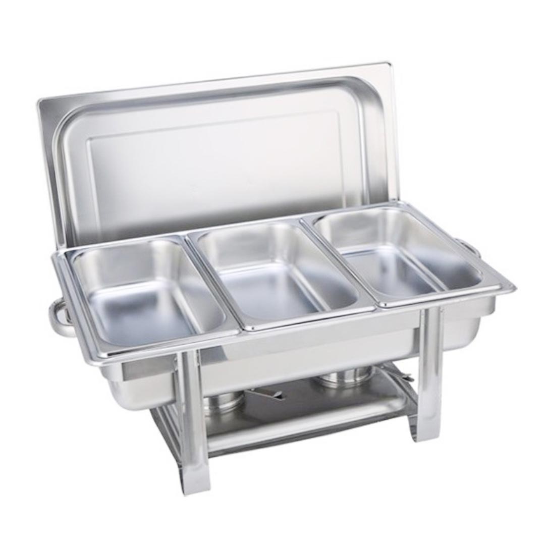 Soga Triple Tray Stainless Steel Chafing Catering Dish Food Warmer, Furniture, Kitchen &Amp; Dining Room Furniture, Buffets, Sideboards &Amp; Kitchen Islands, , ,  - Nz Depot 1