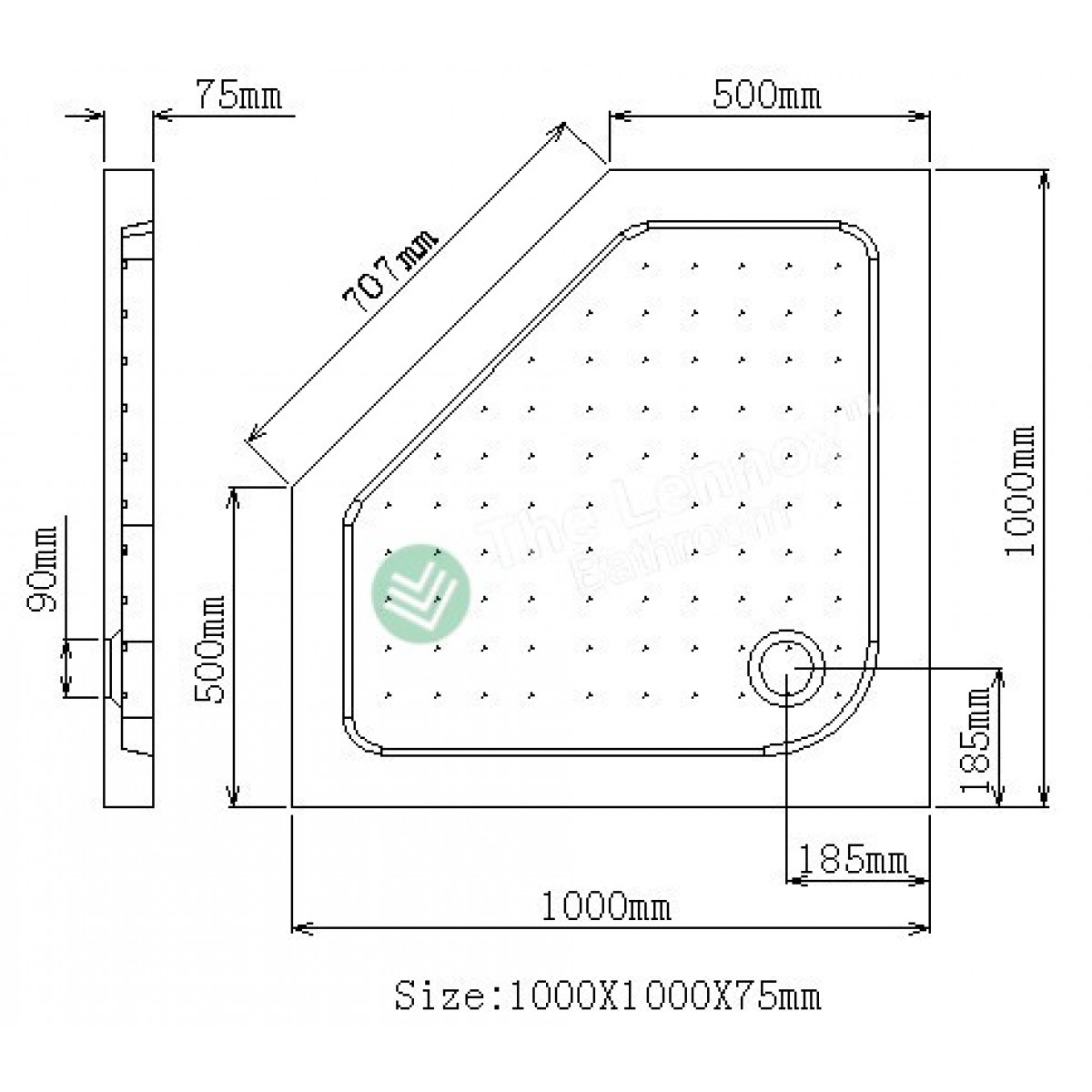 Shower Box Bay Series 2 Sides 1000X1000X1900Mm Rf1000 Angle Shower Nz Depot 3 - Nz Depot