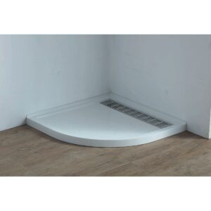 Shower Tray High Flow Waste Stainless Steel Grate Cover 1000X1000Mm R10 Corner Shower Tray Nz Depot - Nz Depot