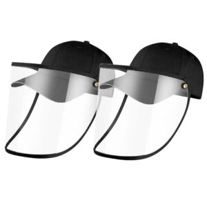 2X Outdoor Protection Hat Anti-Fog Pollution Dust Protective Cap Full Face HD Shield Cover Adult Black, Business & Industrial, Work Safety Protective Gear, Protective Masks, , ,  - NZ DEPOT 1