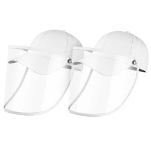 2X Outdoor Protection Hat Anti-Fog Pollution Dust Protective Cap Full Face HD Shield Cover Adult White, Business & Industrial, Work Safety Protective Gear, Protective Masks, , ,  - NZ DEPOT 1