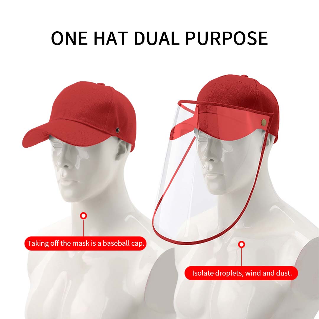 2X Outdoor Protection Hat Anti-Fog Pollution Dust Protective Cap Full Face Hd Shield Cover Kids Red, Business &Amp; Industrial, Work Safety Protective Gear, Protective Masks, , ,  - Nz Depot 9