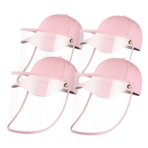 4X Outdoor Protection Hat Anti Fog Pollution Dust Protective Cap Full Face Hd Shield Cover Kids Pink Nz Depot - Nz Depot