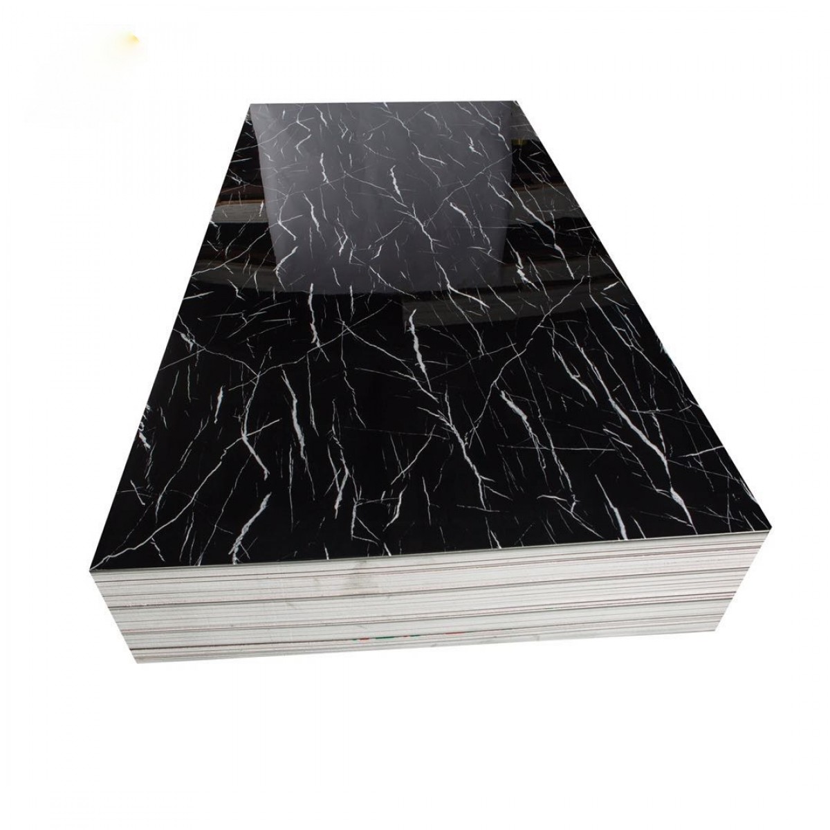 Pvc Uv Marble Stone Board - Net Black Color, Waterproof Decorative Sheet - Nz Depot