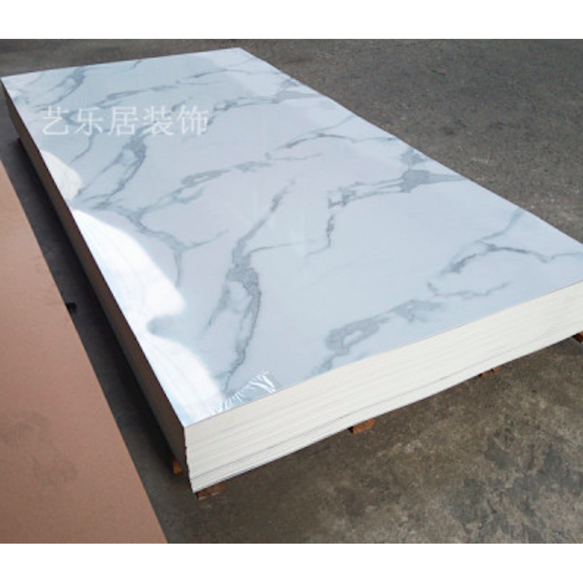 Pvc Uv Marble Stone Board - White Stone Net Color, Waterproof Decorative Sheet - Nz Depot