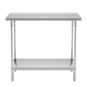 SOGA 100*70*85cm Commercial Catering Kitchen Stainless Steel Prep Work Bench, furniture, kitchen & dining room furniture, buffets, sideboards & kitchen islands, , ,  - NZ DEPOT 2