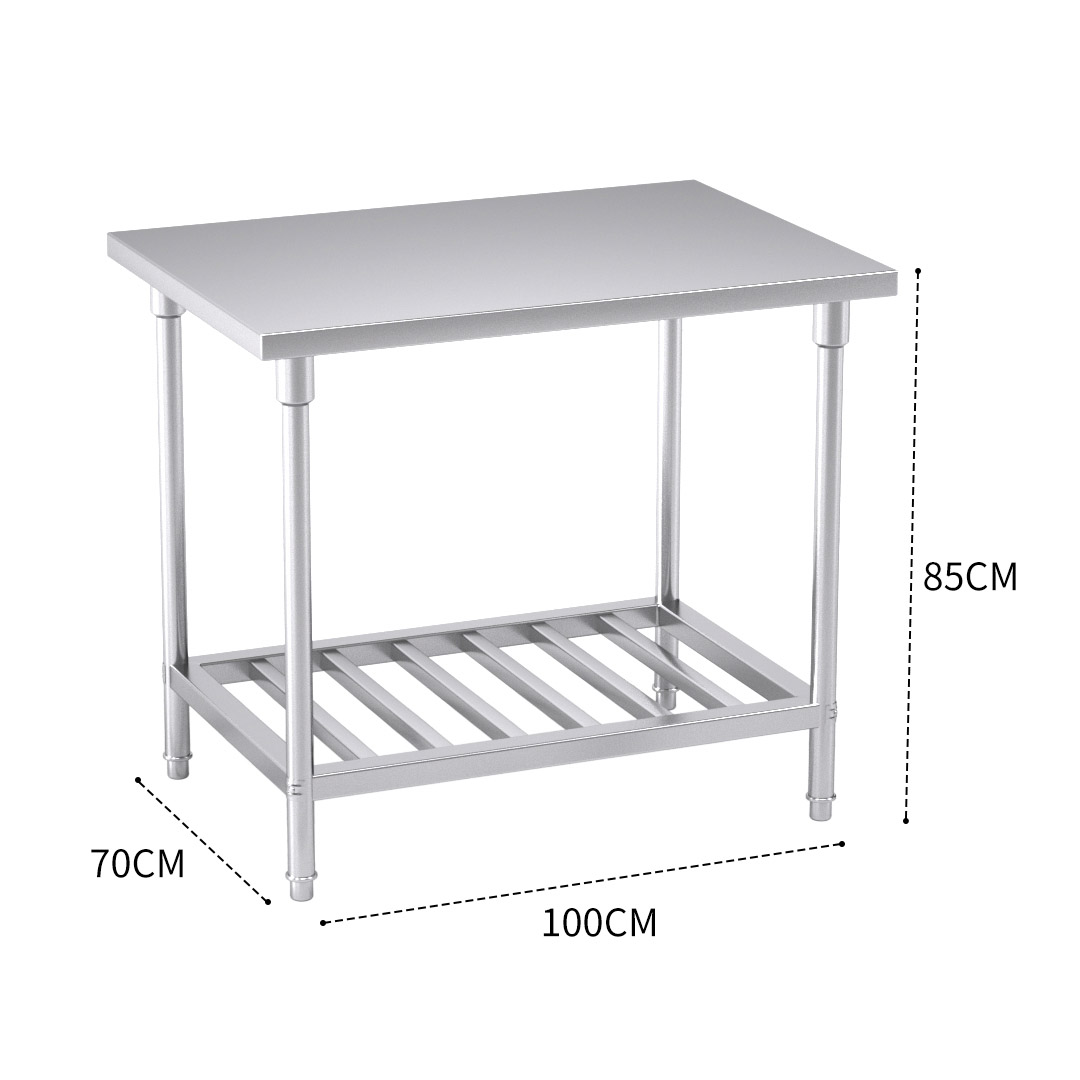 Soga 100*70*85Cm Commercial Catering Kitchen Stainless Steel Prep Work Bench, Furniture, Kitchen &Amp; Dining Room Furniture, Buffets, Sideboards &Amp; Kitchen Islands, , ,  - Nz Depot 3