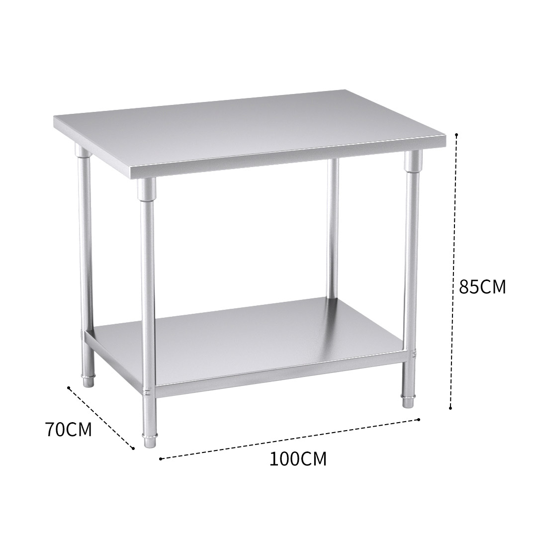 Soga 100*70*85Cm Commercial Catering Kitchen Stainless Steel Prep Work Bench, Furniture, Kitchen &Amp; Dining Room Furniture, Buffets, Sideboards &Amp; Kitchen Islands, , ,  - Nz Depot 3