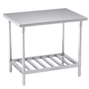 SOGA 100*70*85cm Commercial Catering Kitchen Stainless Steel Prep Work Bench, furniture, kitchen & dining room furniture, buffets, sideboards & kitchen islands, , ,  - NZ DEPOT 1