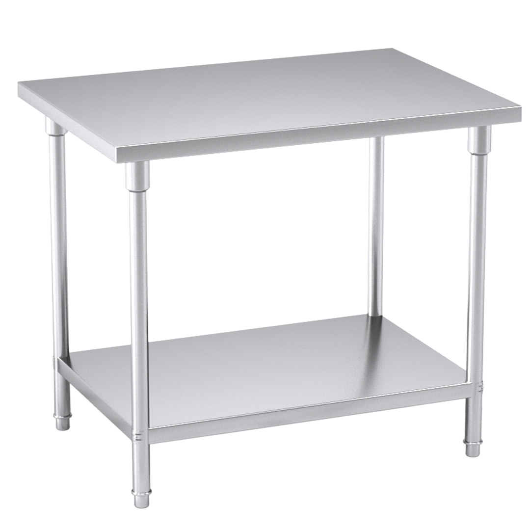 Soga 100*70*85Cm Commercial Catering Kitchen Stainless Steel Prep Work Bench, Furniture, Kitchen &Amp; Dining Room Furniture, Buffets, Sideboards &Amp; Kitchen Islands, , ,  - Nz Depot 1