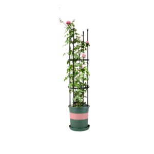 SOGA 103cm 4-Bar Plant Frame Stand Trellis Vegetable Flower Herbs Outdoor Vine Support Garden Rack with Rings, Garden, Tools & Hardware, Gardening & Lawn Care, Garden Decor, ,  - NZ DEPOT 1