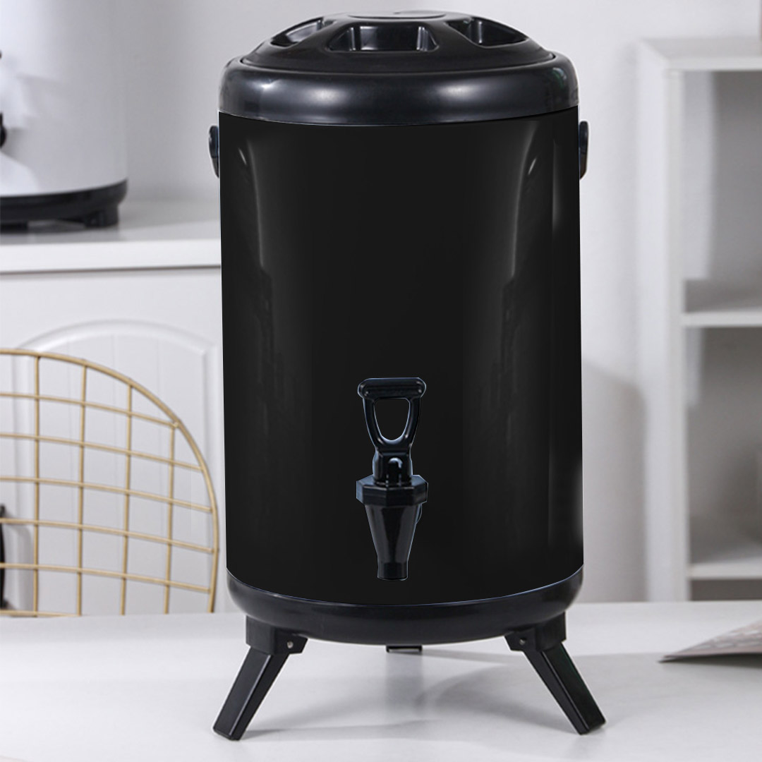 Soga 10L Stainless Steel Insulated Milk Tea Barrel Hot And Cold Beverage Dispenser Container With Faucet Black, Home &Amp; Living, Kitchen &Amp; Dining, Barware, Spirit Dispensers, ,  - Nz Depot 4