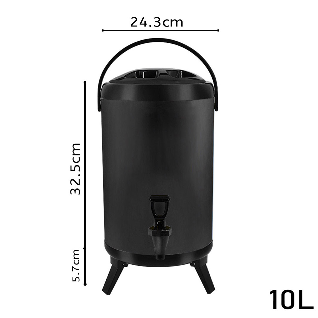 Soga 10L Stainless Steel Insulated Milk Tea Barrel Hot And Cold Beverage Dispenser Container With Faucet Black, Home &Amp; Living, Kitchen &Amp; Dining, Barware, Spirit Dispensers, ,  - Nz Depot 6