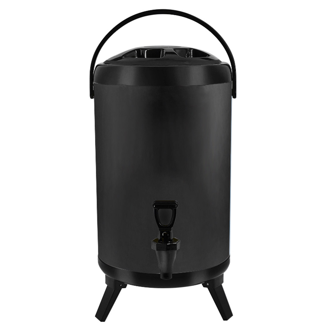 Soga 10L Stainless Steel Insulated Milk Tea Barrel Hot And Cold Beverage Dispenser Container With Faucet Black, Home &Amp; Living, Kitchen &Amp; Dining, Barware, Spirit Dispensers, ,  - Nz Depot 1