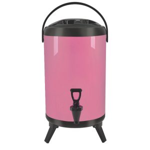 SOGA 10L Stainless Steel Insulated Milk Tea Barrel Hot and Cold Beverage Dispenser Container with Faucet Pink, Home & Living, Kitchen & Dining, Barware, Spirit Dispensers, ,  - NZ DEPOT 1