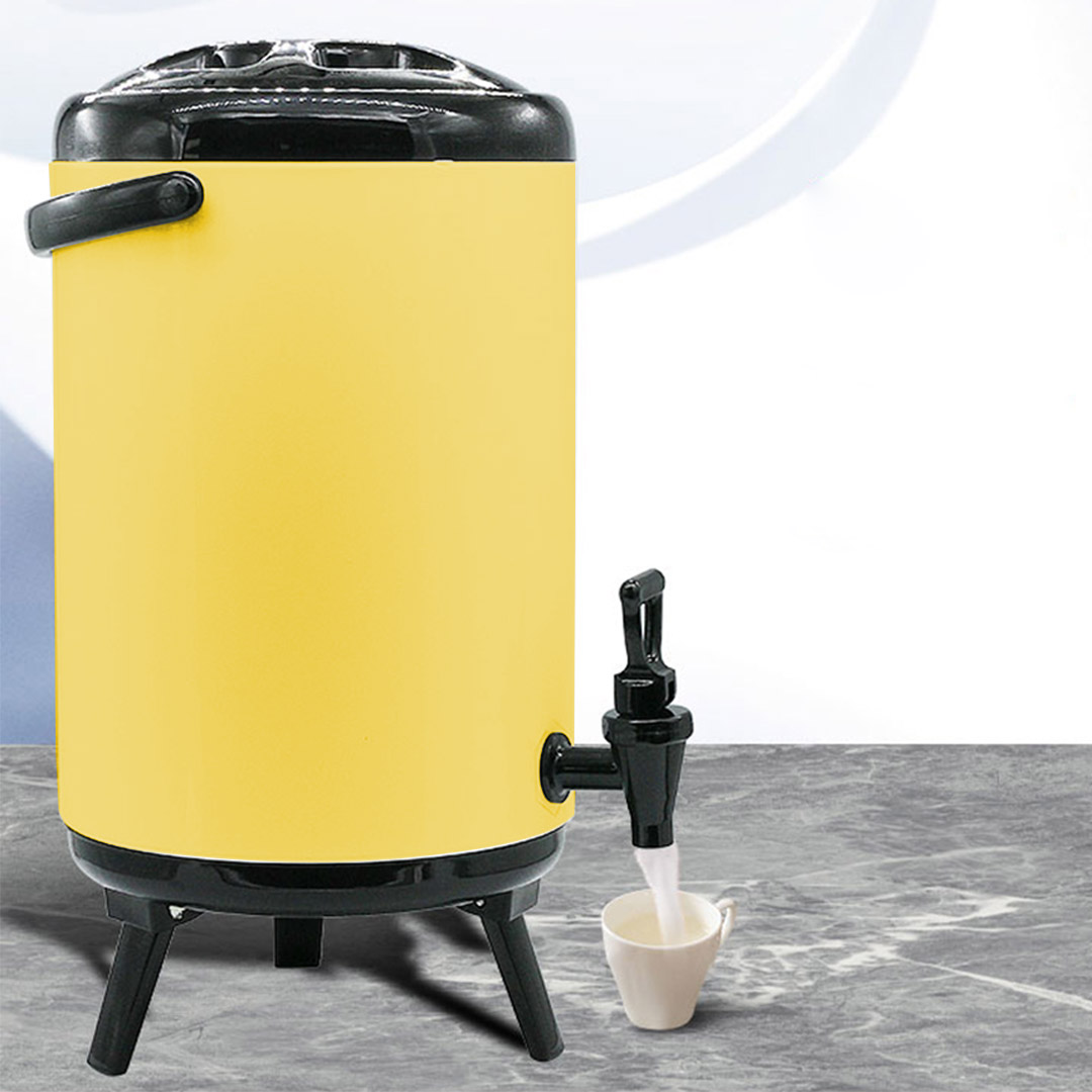 Soga 10L Stainless Steel Insulated Milk Tea Barrel Hot And Cold Beverage Dispenser Container With Faucet Yellow, Home &Amp; Living, Kitchen &Amp; Dining, Barware, Spirit Dispensers, ,  - Nz Depot 3