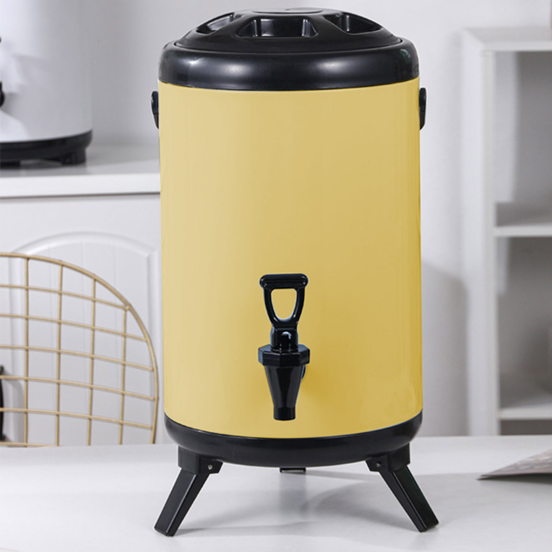 Soga 10L Stainless Steel Insulated Milk Tea Barrel Hot And Cold Beverage Dispenser Container With Faucet Yellow, Home &Amp; Living, Kitchen &Amp; Dining, Barware, Spirit Dispensers, ,  - Nz Depot 4