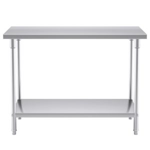 SOGA 120*70*85cm Commercial Catering Kitchen Stainless Steel Prep Work Bench, furniture, kitchen & dining room furniture, buffets, sideboards & kitchen islands, , ,  - NZ DEPOT 2