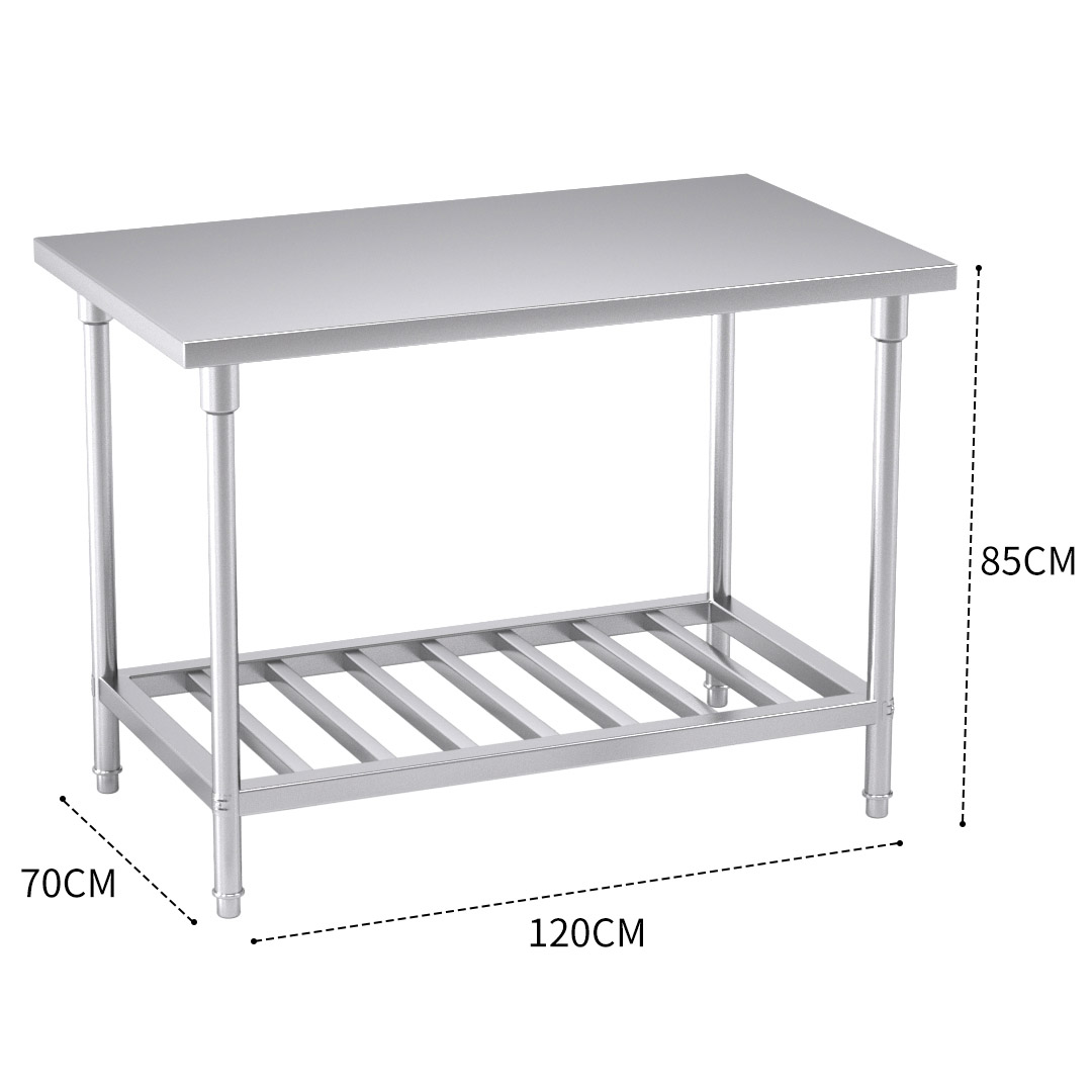 Soga 120*70*85Cm Commercial Catering Kitchen Stainless Steel Prep Work Bench, Furniture, Kitchen &Amp; Dining Room Furniture, Buffets, Sideboards &Amp; Kitchen Islands, , ,  - Nz Depot 3