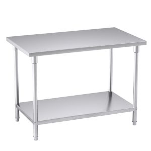 SOGA 120*70*85cm Commercial Catering Kitchen Stainless Steel Prep Work Bench, furniture, kitchen & dining room furniture, buffets, sideboards & kitchen islands, , ,  - NZ DEPOT 1