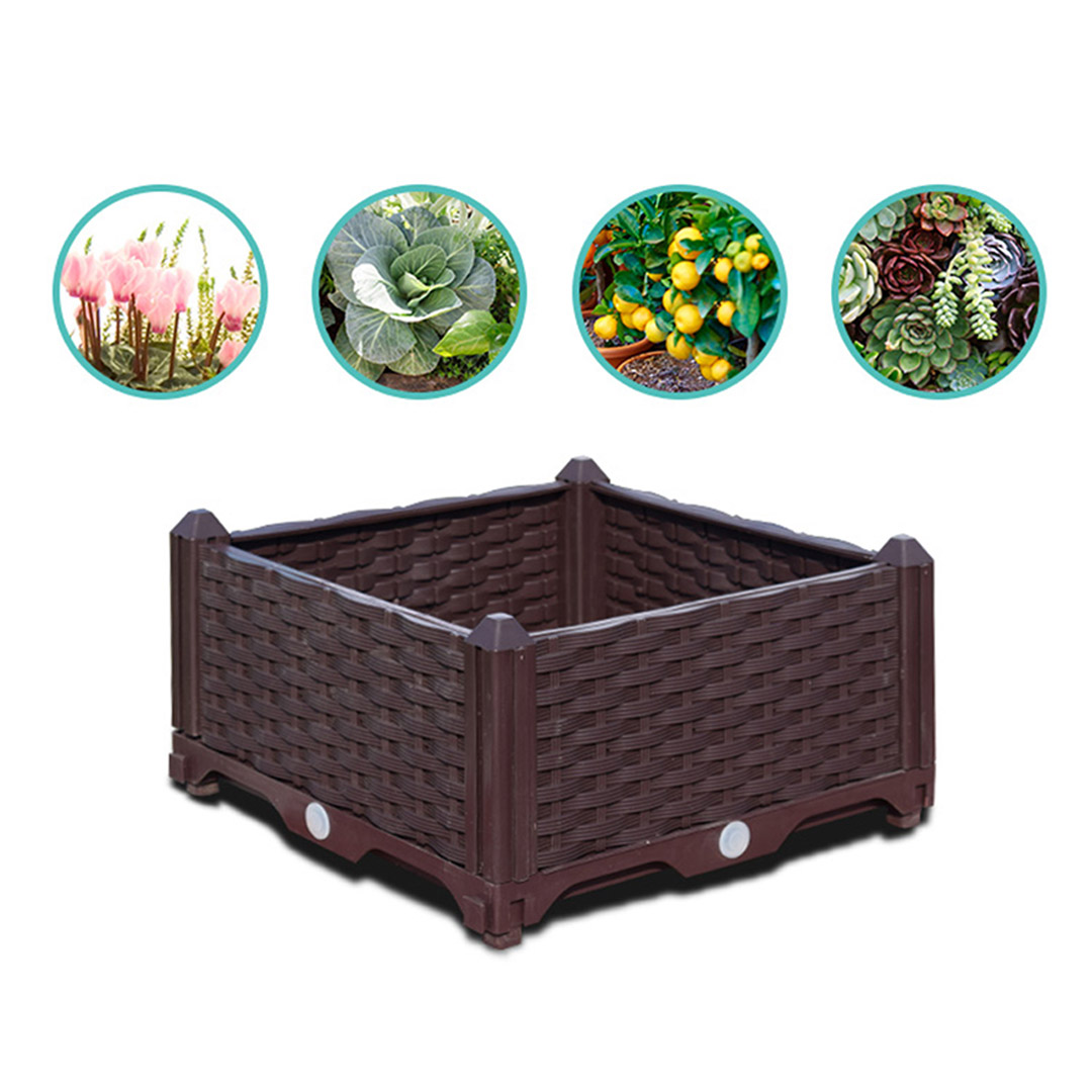 Soga 120Cm Raised Planter Box Vegetable Herb Flower Outdoor Plastic Plants Garden Bed Deepen, Garden, Tools &Amp; Hardware, Gardening &Amp; Lawn Care, Pots, Planters &Amp; Container Accessories, , ,  - Nz Depot 4