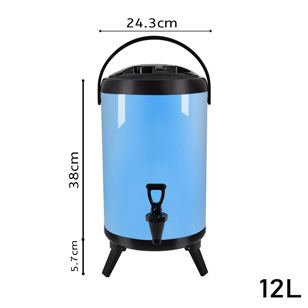 Soga 12L Stainless Steel Insulated Milk Tea Barrel Hot And Cold Beverage Dispenser Container With Faucet Blue, Home &Amp; Living, Kitchen &Amp; Dining, Barware, Spirit Dispensers, ,  - Nz Depot 2