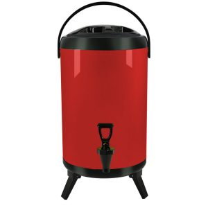 SOGA 12L Stainless Steel Insulated Milk Tea Barrel Hot and Cold Beverage Dispenser Container with Faucet Red, Home & Living, Kitchen & Dining, Barware, Spirit Dispensers, ,  - NZ DEPOT 1