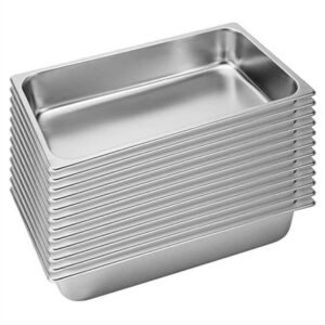 SOGA 12X Gastronorm GN Pan Full Size 1/1 GN Pan 10cm Deep Stainless Steel Tray, Home & Living, Kitchen & Dining, Bakeware, Baking Trays, ,  - NZ DEPOT 1