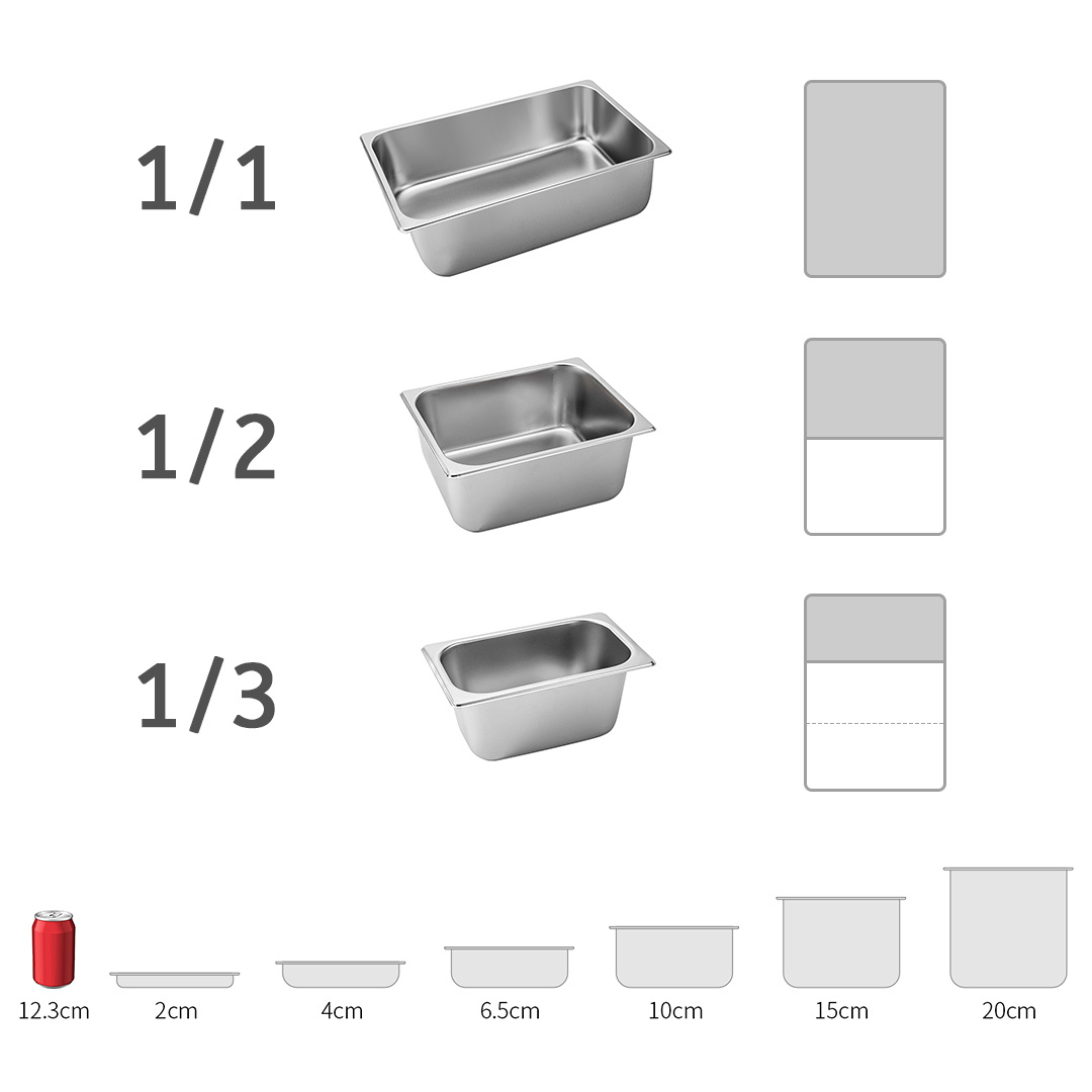 Soga 12X Gastronorm Gn Pan Full Size 1/1 Gn Pan 15Cm Deep Stainless Steel Tray With Lid, Home &Amp; Living, Kitchen &Amp; Dining, Bakeware, Baking Trays, ,  - Nz Depot 6