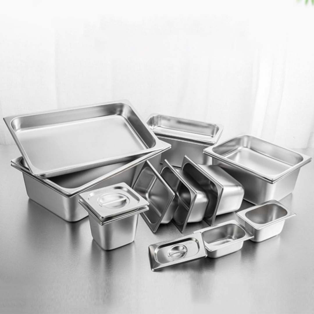 Soga 12X Gastronorm Gn Pan Full Size 1/1 Gn Pan 15Cm Deep Stainless Steel Tray With Lid, Home &Amp; Living, Kitchen &Amp; Dining, Bakeware, Baking Trays, ,  - Nz Depot 9