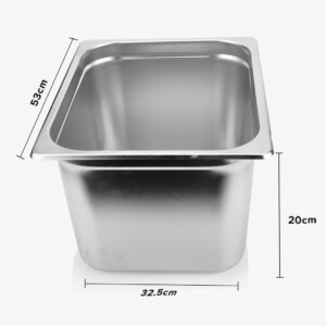 SOGA 12X Gastronorm GN Pan Full Size 1/1 GN Pan 20cm Deep Stainless Steel Tray, Home & Living, Kitchen & Dining, Bakeware, Baking Trays, ,  - NZ DEPOT 2